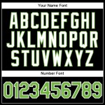 Custom Green Green-Cream Mesh Authentic Football Jersey