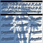 Custom Navy White-Old Gold Mesh Authentic Throwback Football Jersey